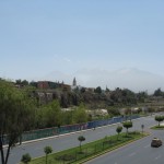 Arequipa, Peru and its nearby volcanos.